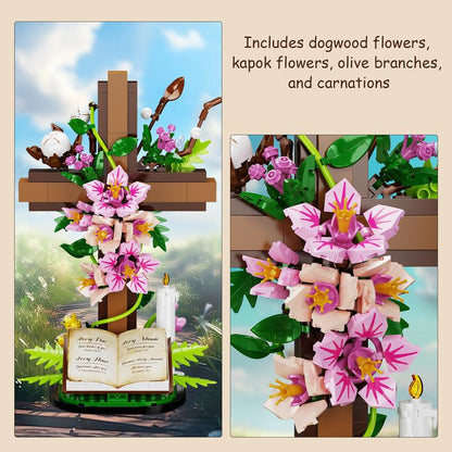 Jesus Cross Bouquet Building Set