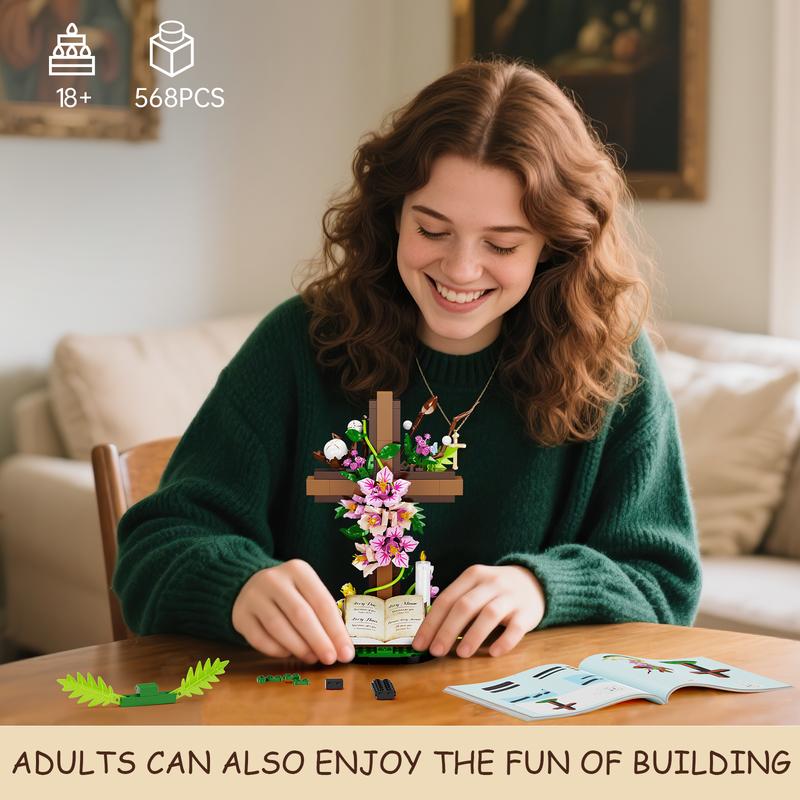 Jesus Cross Bouquet Building Set