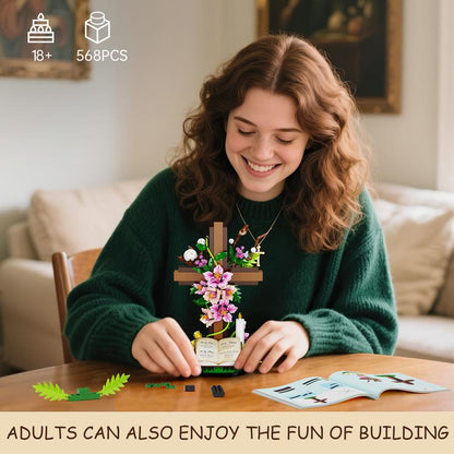Jesus Cross Bouquet Building Set