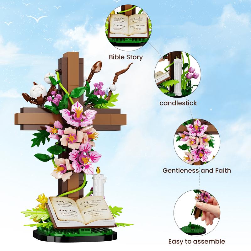 Jesus Cross Bouquet Building Set